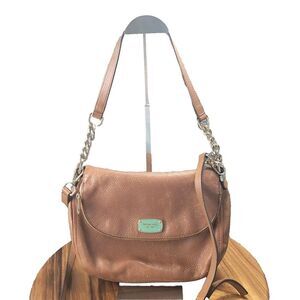 Michael Kors‎ Bedford Leather Medium Brown Convertible Shoulder Crossbody Bag
